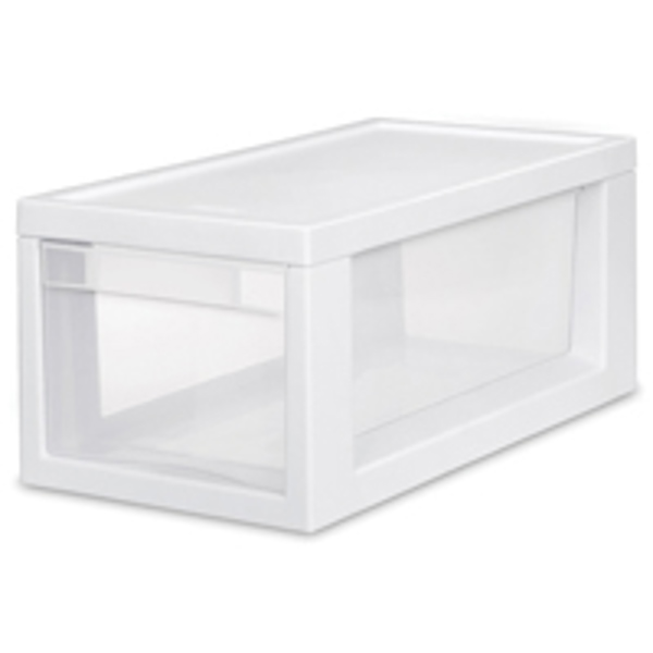 Sterilite 23508006 Narrow 3 Drawer Storage Container White