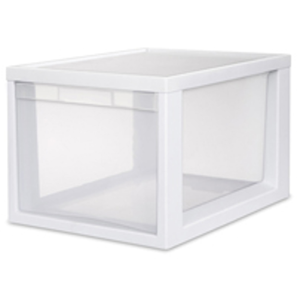 Sterilite 23658004 Medium Tall Storage Container White
