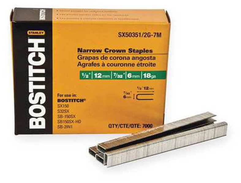 Stanley-Bostitch SX50351/2-7M Steel Staple 7/32 In x 1/2 In