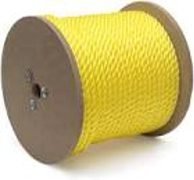 VULCAN MIB 300521 Twisted Rope 1/4 In x 1200 Ft Yellow