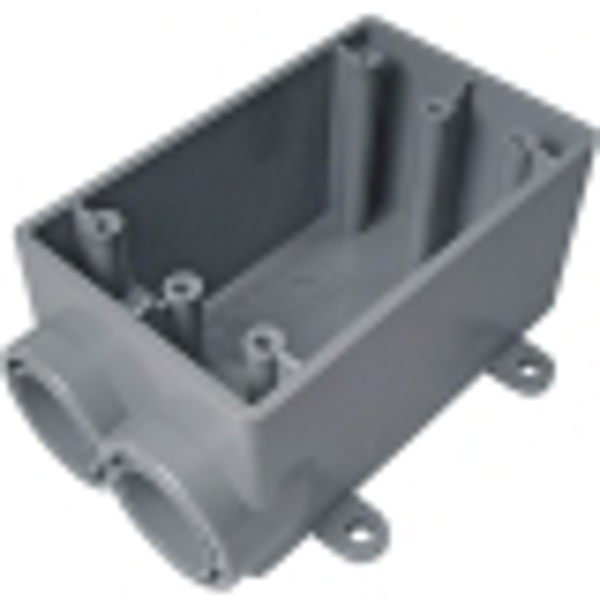 CANTEX INC 5133542 1-Gang PVC Outlet Box 3/4 In Outdoor