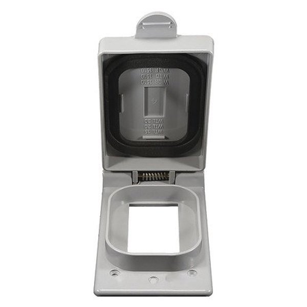 Cantex 5133348U GFI Receptacle Cover Weatherproof Durable Plastic Gray