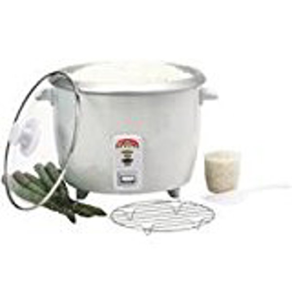 MBR INDUSTRIES BC-12418 Rice Cooker 10 Cup Capacity Glass Lid Non-Stick (UL)