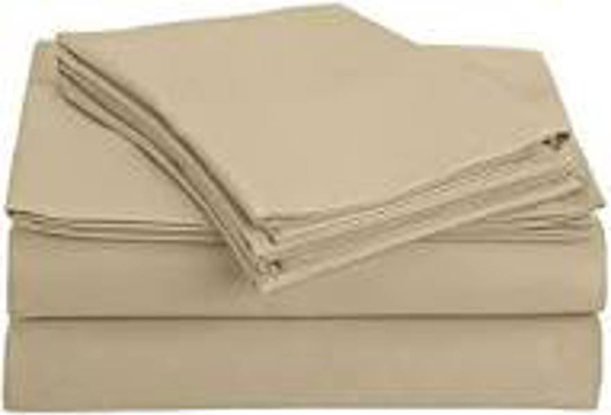 JandS T300K Sheet Set 6 Piece King 300 Thread Count 100 Percent Cotton White