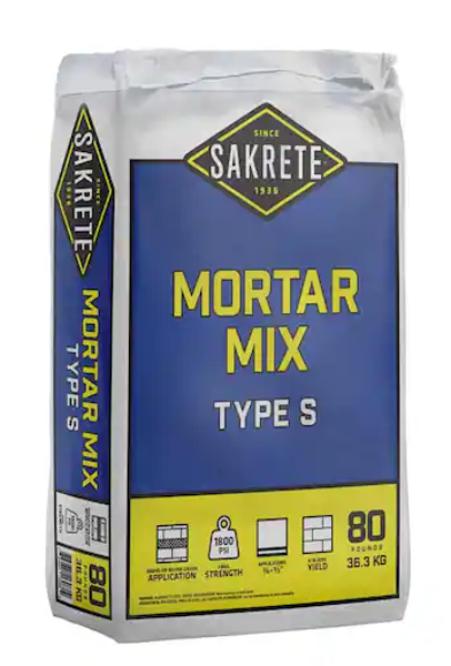 Oldcastle Precast Inc WRB 13080 Mortar Mix 80 Lb Gray Type S