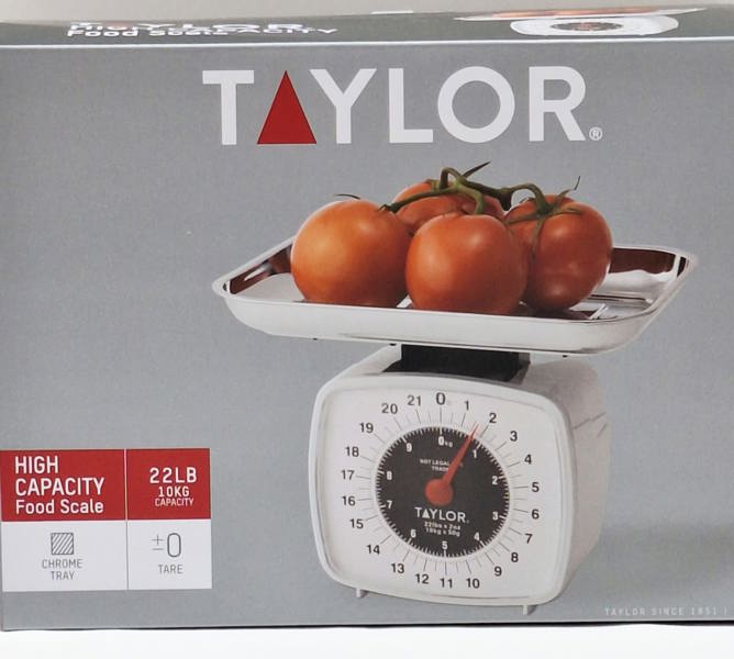 Taylor Precision Products 3880 Home Cuisine Scale 22 Lb Capacity