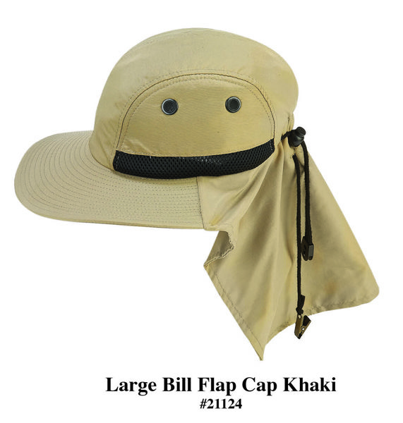 Hardware Merchandiser 21124 Large Flap Cap Khaki Mesh