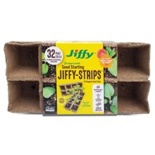 JS32 Seed Starting Peat Pot Strip 8 Celled P4 Pack With Drainage