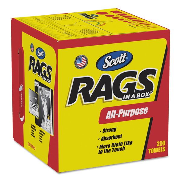 Kimberly Clark 75260 Painter Rag 10x12 Cellulose Fiber White
