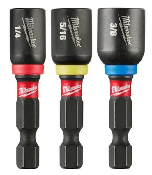 Milwaukee 49-66-4561 Nut Driver Set of Magnetic Power Groove 1-7/8 In L
