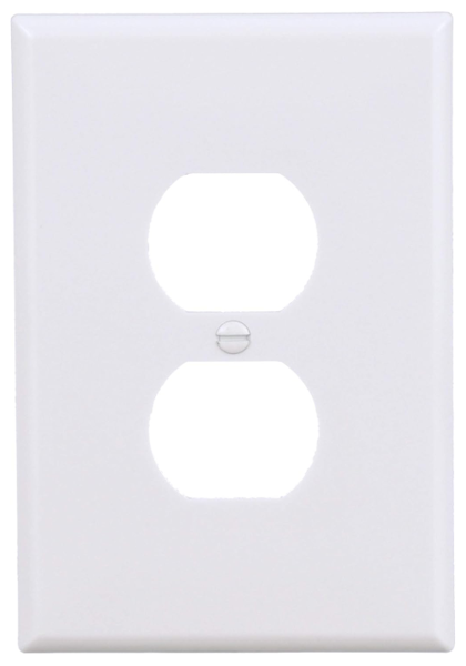 EATON-COOPER WIRING 2142W-BOX Oversize 1-Gang Wall Plate Thermoset White