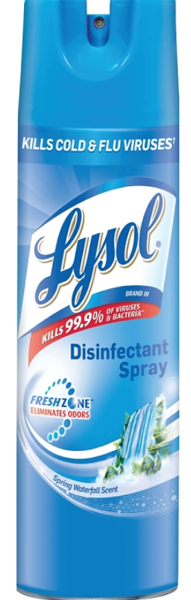 LYSOL CELD79326 Disinfectant Spray 19 Oz Spring Waterfall