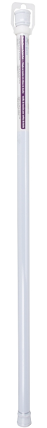 Simple Spaces SD-SR36-W3 Shower Curtain Rod Adjustable 36 to 63 Inch White Powder Coat Steel