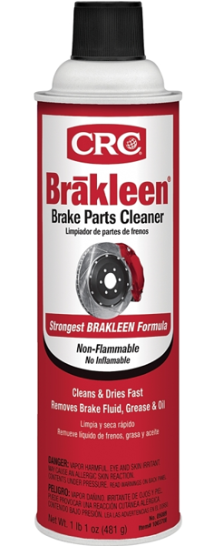 CRC Industries 05089 Brake Parts Cleaner 19 Oz Aerosol Can Liquid