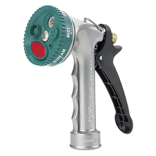 Gilmour MFG 106566 Hose Spray Nozzle Heavy Duty Zinc Metal Body with 7 Patterns