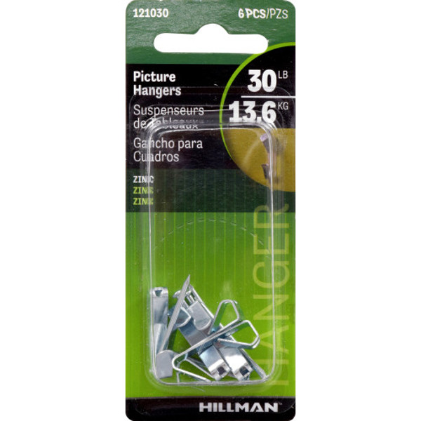 Hillman Group 121030 Picture Hanger 30 Lb Capacity with Nails