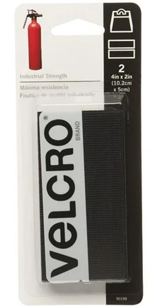 VELCRO USA INC 90199 Fastener 2x4 Nylon Rubber Adhesive Black