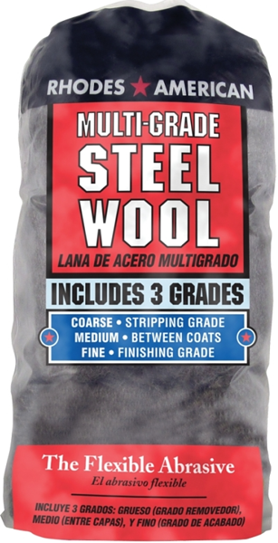 HOMAX GROUP 10121114 Assorted Steel Wool Includes 3 Grades