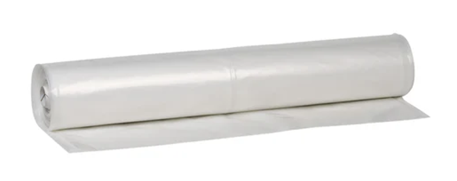 Warp Brothers 6CH15 Poly Film 25 Ft Length 15 Ft Width Clear Durable Weather Resistant