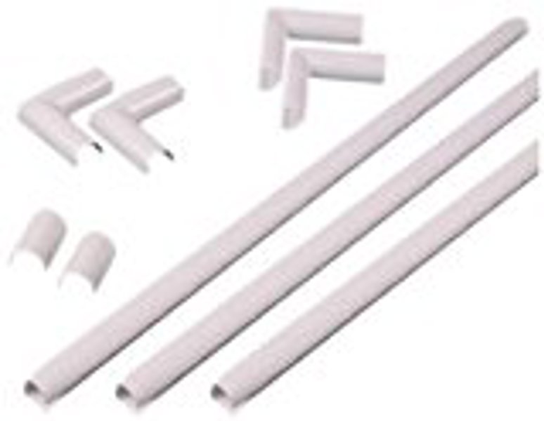 Wiremold Company C110 Cord Channel Kit White Plastic