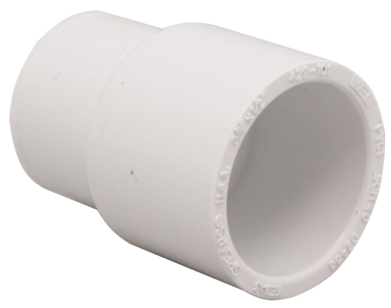 LASCO 435760 Solvent Weld PVC Coupling 1 In x 3/4 In Schedule 40
