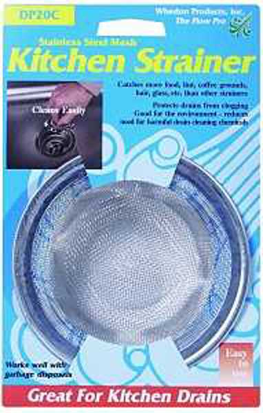 Whedon Products DP20C Kitchen Sink Strainer with Ring Stainless Steel