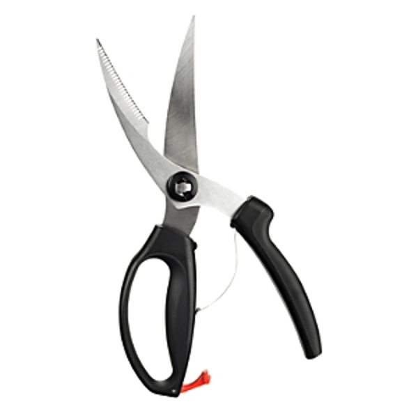 OXO INTERNATIONAL 1072292 Poultry Shears Stainless Steel Black Ergonomic Handles Comfortable Grip
