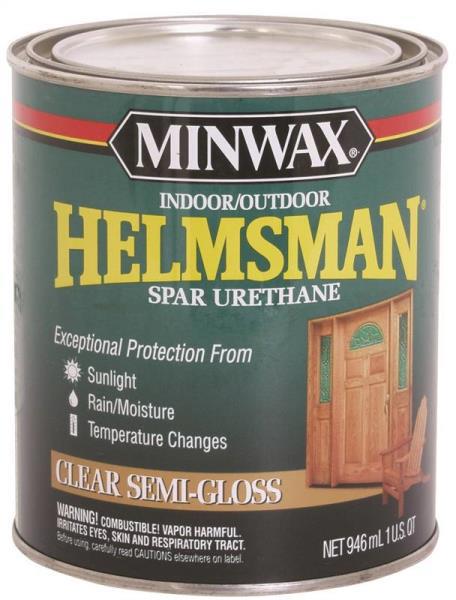 Minwax 63210444 Clear Semi-Gloss Topcoat 1 Qt Mild Hydrocarbon