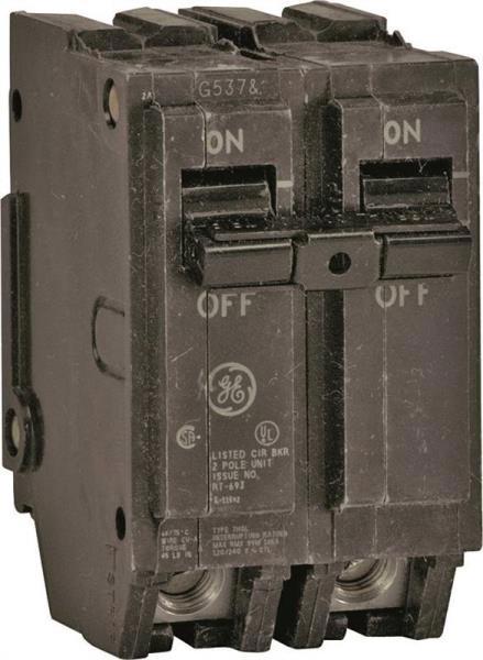 GE ELECTRICAL THQL2160A Circuit Breaker 60A 2-Pole 120/240V Non-Interchangeable Trip Plug
