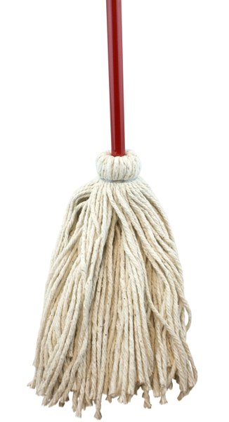 BROOM WORKS 12558 Wet Mop 12 Oz Cotton Head 48 In Headband