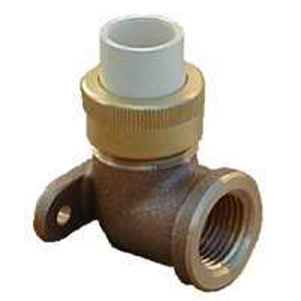 Genova Products 53071Z 1/2 In Drop 90 Deg Elbow Slip x Brass FIP Brass
