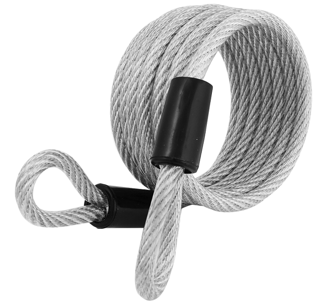 Master Lock 65D Looped End Lock Cable 1/4 In x 6 Ft Steel Shackle