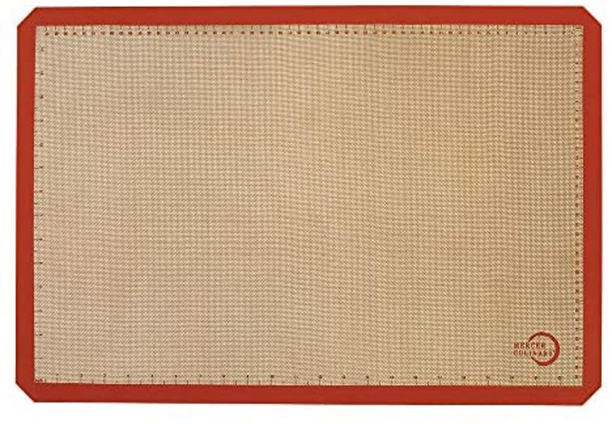 Mercer Culinary M31087OR Full Size Silicone Baking Mat 16.5 X 24.5 In Orange