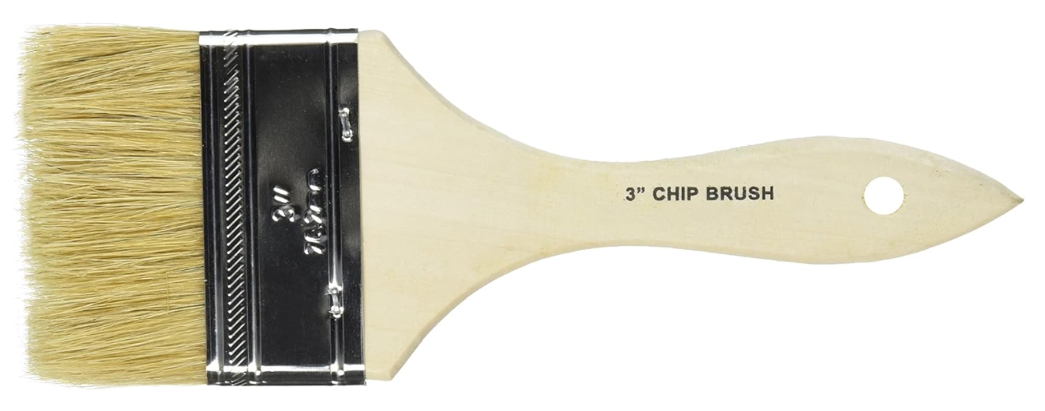 ProSource 150030 Chip Paint Brush 3 In White Wood Handle