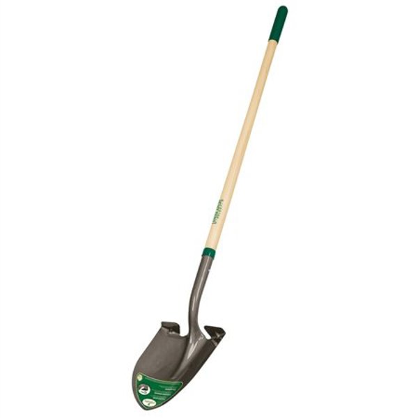 Landscapers Select 33269 Round Point Shovel 48 In Wood Handle with Cushion Grip