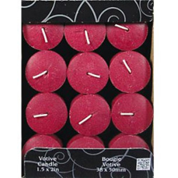 Candle-Lite Company 1276565 Votive Scented Candle Juicy Black Cherries Black