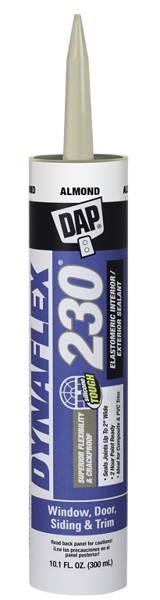 DAP INC 18288 Almond Sealant 10.1 Oz Paste Premium Cartridge Indoor/Outdoor