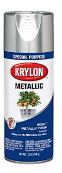 KRYLON 3M K01401777 Bright Gloss Spray Paint 12 Oz Silver
