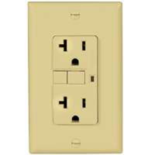 EATON-COOPER WIRING VGF20V GFCI Duplex Receptacle 20A 125V Ivory
