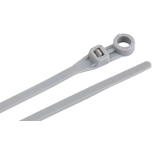 GB-Gardner Bender 45-308MTG Gray Cable Tie 8 In 6/6 Nylon Mounting Tie