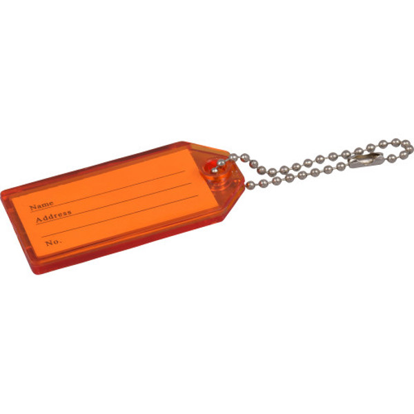 Hillman Group 701463 Hard Plastic Key Tag Refill with Beaded Chain