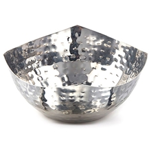 SBH575 15 Oz Hammered Stainless Steel Snack Bowl