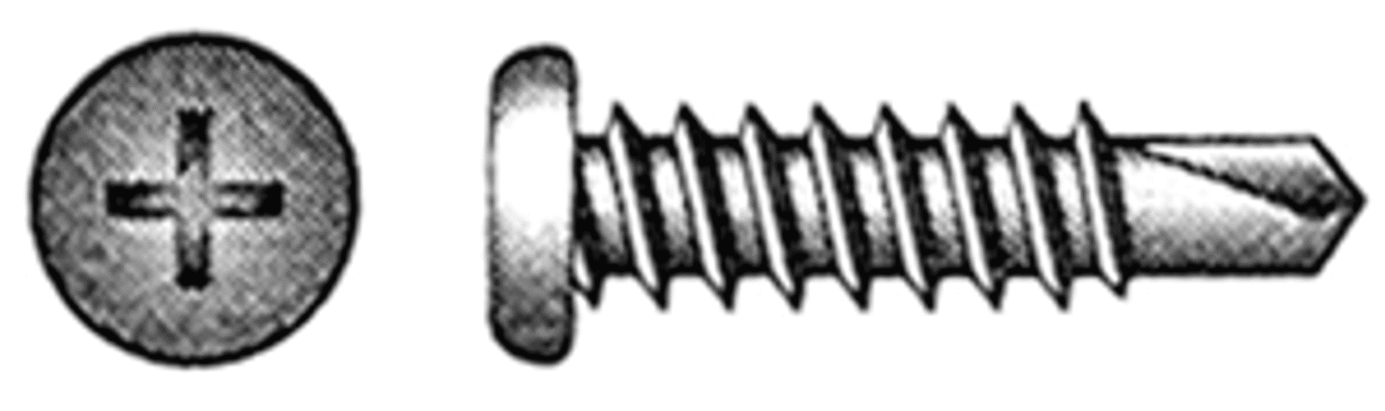 Hillman Group 822608 Self Drilling Sheet Metal Screw 10x1