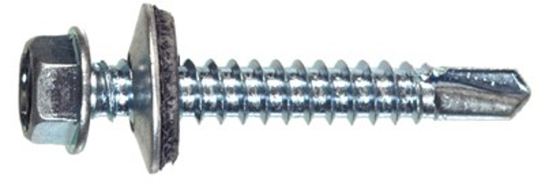 Hillman Group 47267 Zinc Self-Drilling Screws 1-4-14X 1/2 In with Neoprene