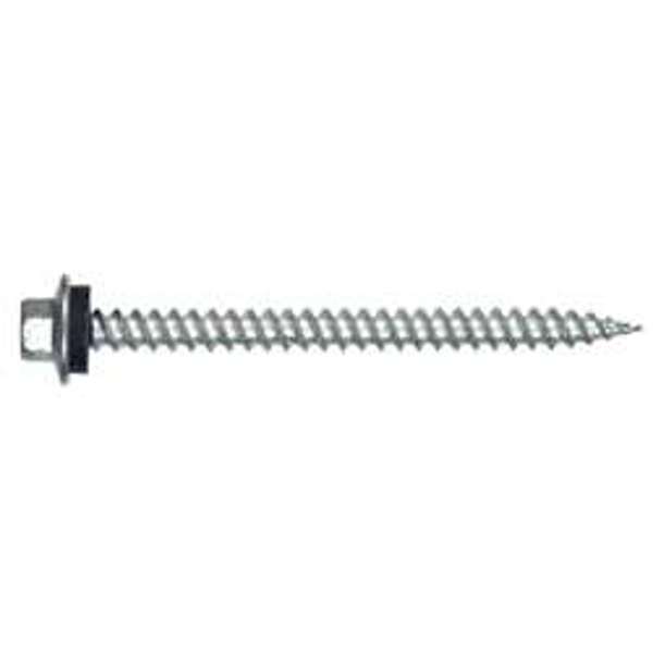 Hillman Group 47707 Self-Piercing Washer Screw 10X1.5 With Rubber Seal Hex Head