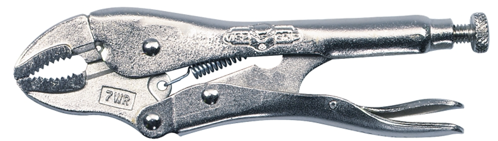 IRWIN INDUSTRIAL 702L3 Locking Pliers 7 In Overall Length 1-1/2 In Jaw Opening 3/8 In Jaw Plain Grip Handle 7 In Curved Jaw Lock