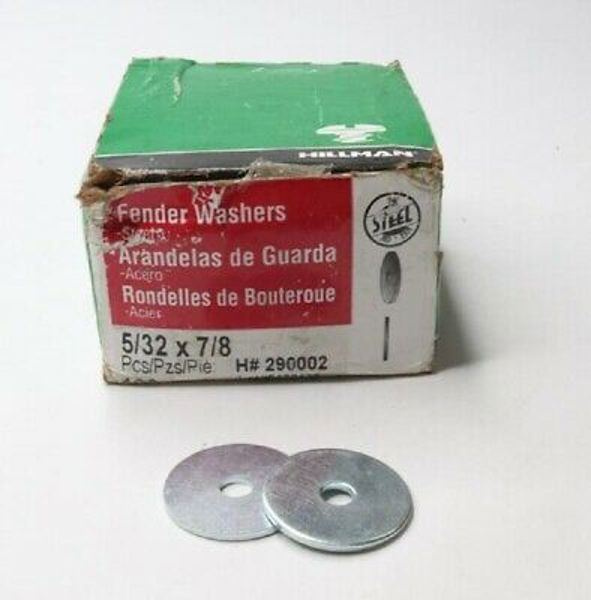Hillman Group 290002 Fender Washer 5/32 In x 7/8 In Steel Zinc Plated