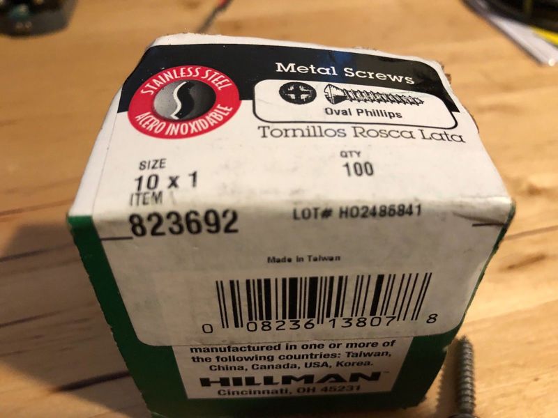 Hillman Group 823692 Oval Head Sheet Metal Screw 10 X 1 Phillips