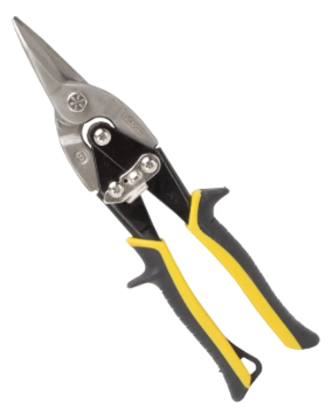 VULCAN TS-01030 Aviation Tin Snip 10-1/8 In Overall Length Straight Cut Chrome Vanadium Steel Blade Cushion Grip Handle