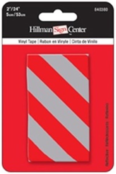 Hillman Group 840380 Red Reflective Tape 2 In X 24 In